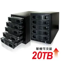 在飛比找momo購物網優惠-【伽利略】USB3.0 + eSATA 5-bay硬碟外接盒