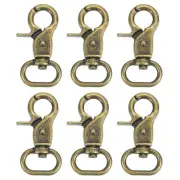 6Pcs Swivel Snap Hook, 15mm(5/8") Trigger Snap Claw Lanyard Clip, Bronze