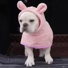 Soft Dog Fast Drying Hooded Adjustable Pet Bathrobe Towel Taking Shower