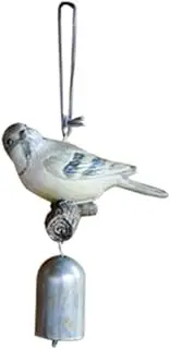 Resin Bird Wind Chimes Decoration, Patio Vintage Grocery Hangings (Color : C)