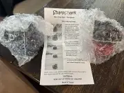 2 Sharp Shark Knife Sharpener with Instructions Easy Sharp suction bottom