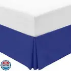 Mellanni Bed Skirt Cal King Size- Bed Skirting - 15-Inch Tailored Drop Pleate