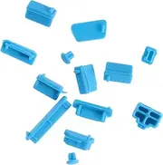 DECORNIJIA 13 PCS Silicone Dust Plug for USB Ports Durable Protector for Laptop Mobile Power Computers Blue Tighter Fit Heat Resistant