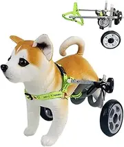 Adjustable Dog Back Legs Wheelchair, Small/Medium Dog Assisted Walker with Wheels Pet Rehabilitation Equipment Doggie Mobility Cart Aid (Color : XXS)
