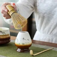 在飛比找ETMall東森購物網優惠-日式抹茶刷套裝百本立竹茶筅打抹茶奶茶碗茶洗工具茶具茶道零配件
