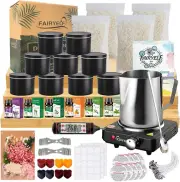 Candle Making Kit w/ Wax Melter - Complete Candle Making Supplies Soy Candle Wax