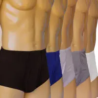 在飛比找momo購物網優惠-【賽凡絲】100%蠶絲都會新潮男內褲3件組(男蠶絲內褲)