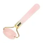 Natural Rose Quartz Crystal Slimming Face Beauty Massage Roller Skincare Relax✈