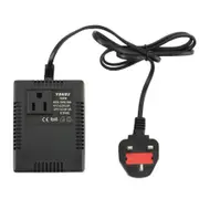 300W Voltage Converter 220V To 110V Transformer Transformer Voltage Converter Travel Adapter UK Plug black