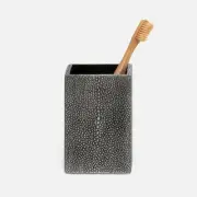 Pigeon & Poodle Tenby Cool Gray Brush Holder 3"L x 3"W x 4.5"H - NEW!