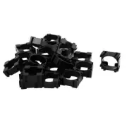 20pcs 18650 Lithium Battery Holder Bracket for DIY Cell Pack Black