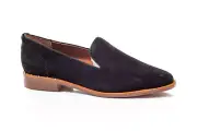 FRANCO SARTO Jeena Suede Slip-On Shoes Women's Size 6.5 Black