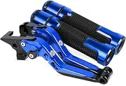 Motorcycle CNC Brake Clutch Levers Handlebar Knobs Handle Hand Grip Ends for H&onda CB190 Brake (Color : 5)