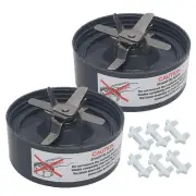 2pcs update parts of Cross Extractor Blade with rubber mat,with NutriBullet b...