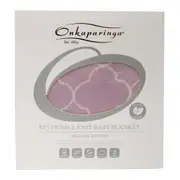 Onkaparinga Reversible Baby Clouds Organic Cotton Blanket Nursery Bedding Pink