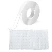 216 PCS Nano Double Sided Adhesive Dots and 5 Meter Nano Double Sided Tape Se...