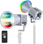 NEEWER 60W Portable RGB LED Video Light Handheld Fill Light, APP/2.4G/Panel Control 18 Scenes 8700Lux/1m 2700-6500K CRI97+ Dimmable COB Continuous Output Lighting for Video Recording Streaming, HS60C