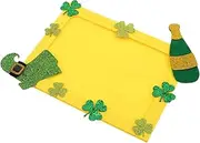 INOOMP DIY Patrick's Day Photo Frame Unfinished Green Shamrock Decorative Craft for Unique Photo Display Festive Home Decor Loved Ones