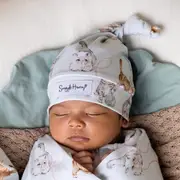 Snuggle Hunny Kittens Organic Knotted Beanie