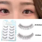 U-shaped False Eyelashes Natural Wispy Reusable Lash Extension 5Pairs Comic Eye
