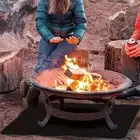 Outdoor Fireplace Hearth Mat Fireproof and Heat Resistant Easy to Clean