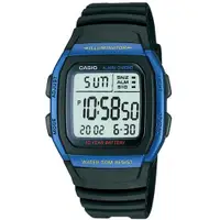 在飛比找蝦皮商城優惠-【CASIO】輕運動時代電子錶-藍框(W-96H-2A)正版