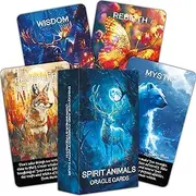 Spirit Animals Oracle Cards for Intuition, Guidance, and Spiritual Connection Oracle Cards for Beginners, A Mystical Deck Featuring Powerful Animal Totems for Personal Growth and Insight