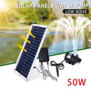 50W 800L/H Brushless Solar Power Water Pump Set Ultra-Quiet Submersible