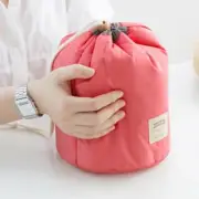 Women Lazy Drawstring Cosmetic Bag New Travel Round Makeup Organizer Make Up Pou
