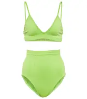 [Prism²] Prism² Blissful bra and Radiant briefs set One Size green