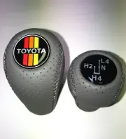 Old style Shift Knobs set fits Toyota Tacoma 4Runner Automatic light gray