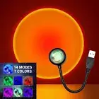 LED Sunset Lamp Nightlights USB Projector Birthday Party Decoration Mood Lights