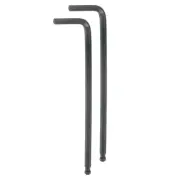 2pcs Ball End Hex Key Wrench 3/16" L-Shape Long Arm Hexagon SAE Wrenches Black