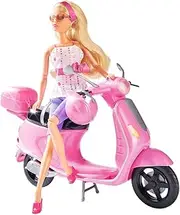 Steffi Love Chic City Scooter – Fashion Doll with Scooter, Helmet & Storage Case – Pretend Play Set for Kids Ages 3+