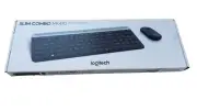 Logitech MK470 Slim Wireless Keyboard & Mouse Combo - Ultra Quiet, 2.4GHz, Gray