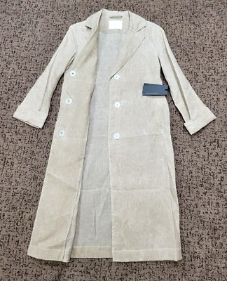 $1100 NEW Annette Gortz FAME Button Jacket Women's SMALL S Sand Beige 100% LINEN