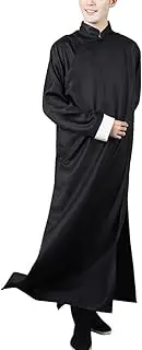[Generic] Chinese Traditional Cheongsam Long Robe Mandarin Collar Martial Art Uniform Gown Wing Chun Kung Fu Outfit