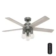 Hunter 52" Hardwick Indoor Ceiling Fan LED Light Edison Bulb Modern Farmhouse
