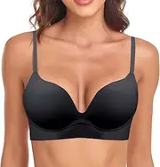 [Generic] Strapless Sports Bras for Women Women's T Shirt Bra with Push Up Padded Bralette Bra Without Underwire Seamless Comfortable Soft Cup Bra Workout Bra