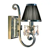 Luxuria 1 Light Wall Lamp - Black