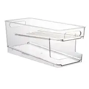 2 Tiers Automatic Soft Drink Holder Can Organizer Rack For Fridge Refrigerator~XL Size