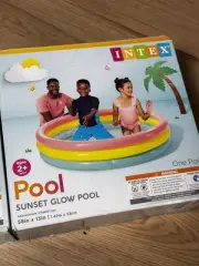 Inflatable Kiddie Pool, Evajoy 58'' x 13'' Ground Swimming Pool for Kids