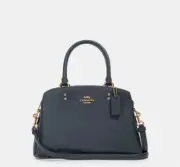 New With Tag Coach Mini Lillie Carryall In Gold/Denim