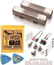 EMG Robert Trujillo RT Rip Tide Set Brushed Chrome Jazz J Pickups +HYBRID SLINKY