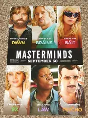 MASTERMINDS 11x17 PROMO MOVIE POSTER