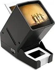 DigitConvert 35mm Slide Viewer, 3X Magnification, USB Powered/Battery Operation-for 35mm Slides & Positive Film Negatives (4AA Batteries Included)
