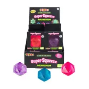 Smooshos Super Squeeze Glow in the Dark Glitter Polyhedron
