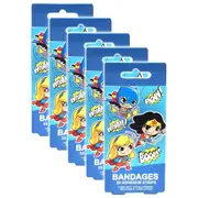 5x 20pc Young Justice Chibi Bandages Breathable Adhesive Strip Latex Free 6y+