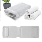 Quick Drying PVC Foam Bath Mat Suction Cups Bath Pillow Kitchen