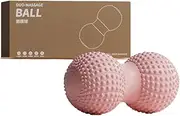 AIMALL Fascia Peanut Ball for Foot Massage and Spinal Muscle Relaxation, Ergonomic Double Ball Acupoint Stimulation Yoga Massage Tool for Relief of Back, Leg and Hip Pain, TPE Material, 6.5cm x 13cm